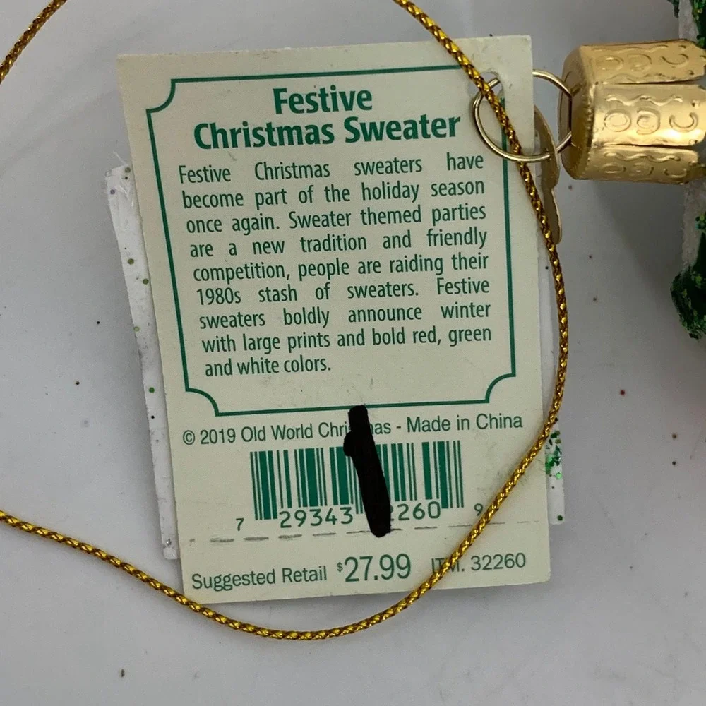 Old World Christmas neck perfect
